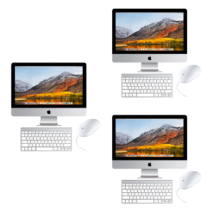 3x Apple 27-Inch, 2017 i5 iMac’s | 3x Apple Wireless Keyboards | 3x Apple Wired Mice