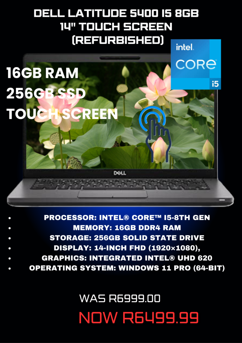 DELL Latitude 5400 I5 8GB 14" (Refurbished)